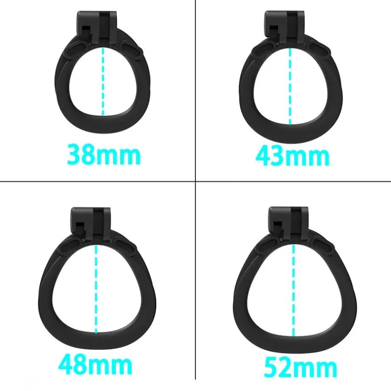 Puppy IDO Male Chastity Cage Adult Bondage Sex Toys Cb Lock with 4 Size Penis Rings Discree Preventing Cheating Chastity Device