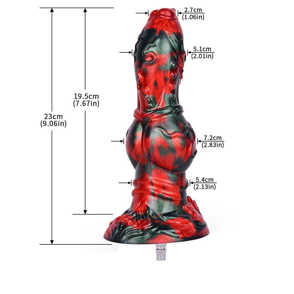 ROUGH BEAST Colorful Dildo for Quick Plug/Vac-u-lock Sex Machine Silicone Dildo Anal Plug Adult SM Game for Women and Men