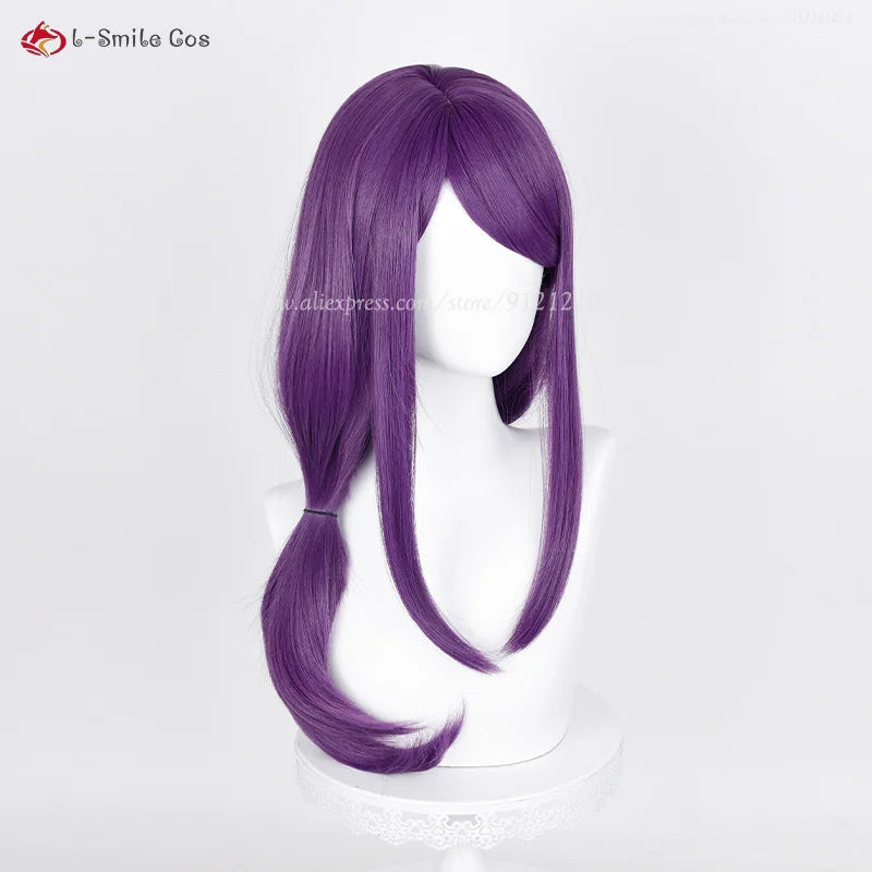 Anime Cosplay Kamishiro Rize Cosplay Wig 70cm Purple Braid Styling Rize Kamishiro Wigs Heat Resistant Synthetic Hair + Wig Cap