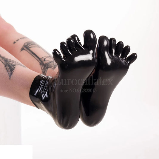 customized socks men  sexy  rubber fetihs bodysuit   fetisch underwear rubber socks men fetish latex submissive  pants