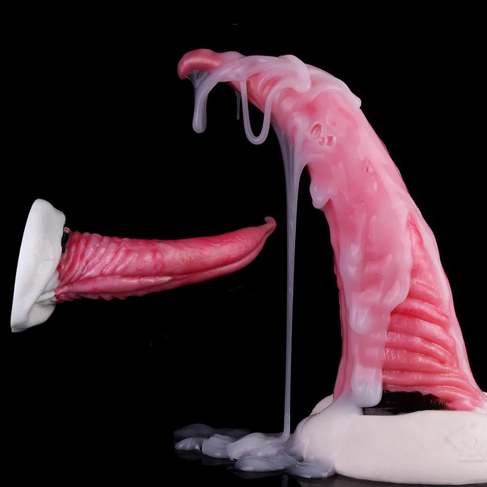 ASHBURN Huge S-XXL 17 IN Alien Tongue Silicone Toy