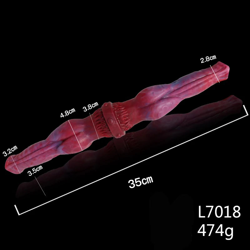 ASHBURN ALIEN 3 STYLES Long Double Dildo Large Knot FIST/HAND/PENIS DOUBLE ENDED DILDO (Copy)