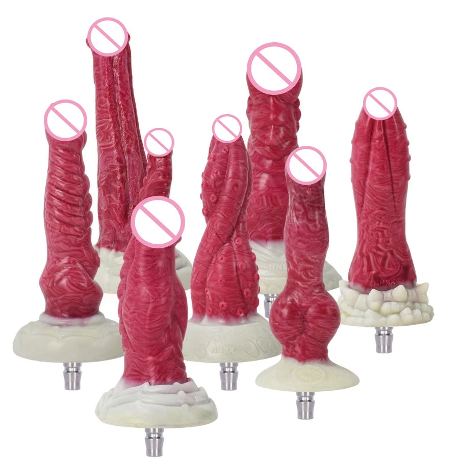 ROUGH BEAST Vac-U-Lock Sex Machine Dildo Attachment Silicone Anal Plug Simulation Erotic Sex Toys for Women and Men Masturbator