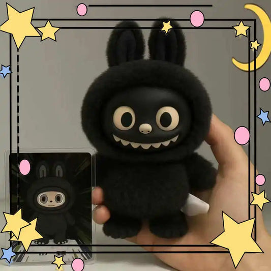 Black Vinyl Doll Kawaii African Version Black Cute Plush Toy Personalized Decorations Soft Cuddly Stuffed Animals Memorial Gifts