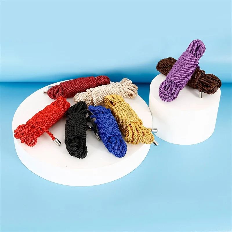 ASHBURNS Exotic Shibari Accessories of Handcuffs Bondage Soft Rope for Men Women Fetish Slave Role Play Binder Restraint Touch Tie Up Fun
