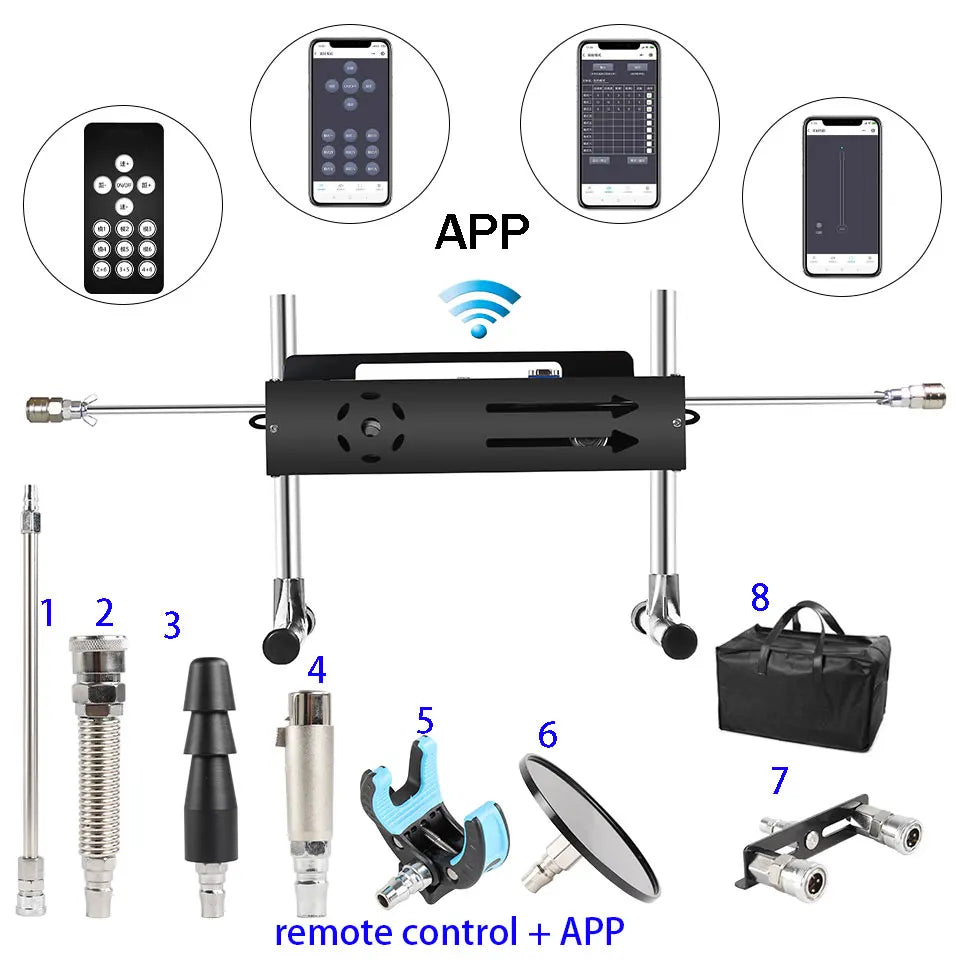 NEW Wireless APP Sex Machine with Amazing Features,Powerful,All Angle Adjustable,No Moveback Machine,200W motor, stroke 15cm