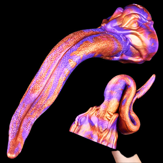 ASHBURN Realistic XL dragon Tongue relic with Suction Cup Soft