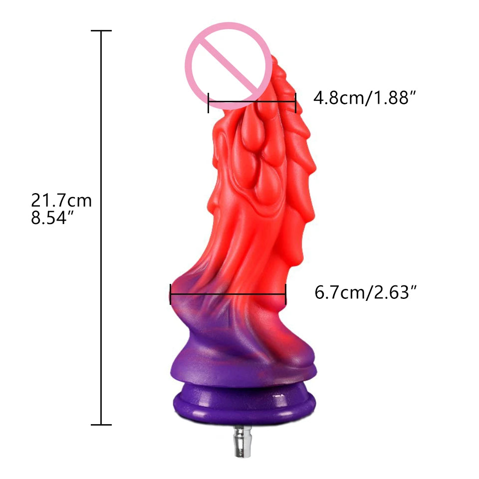 ROUGH BEAST Silicone Dildo Attachment for Vac-U-Lock Sex Machine Anal Plug Accessories Masturbation Machine Automatic Sex Toys