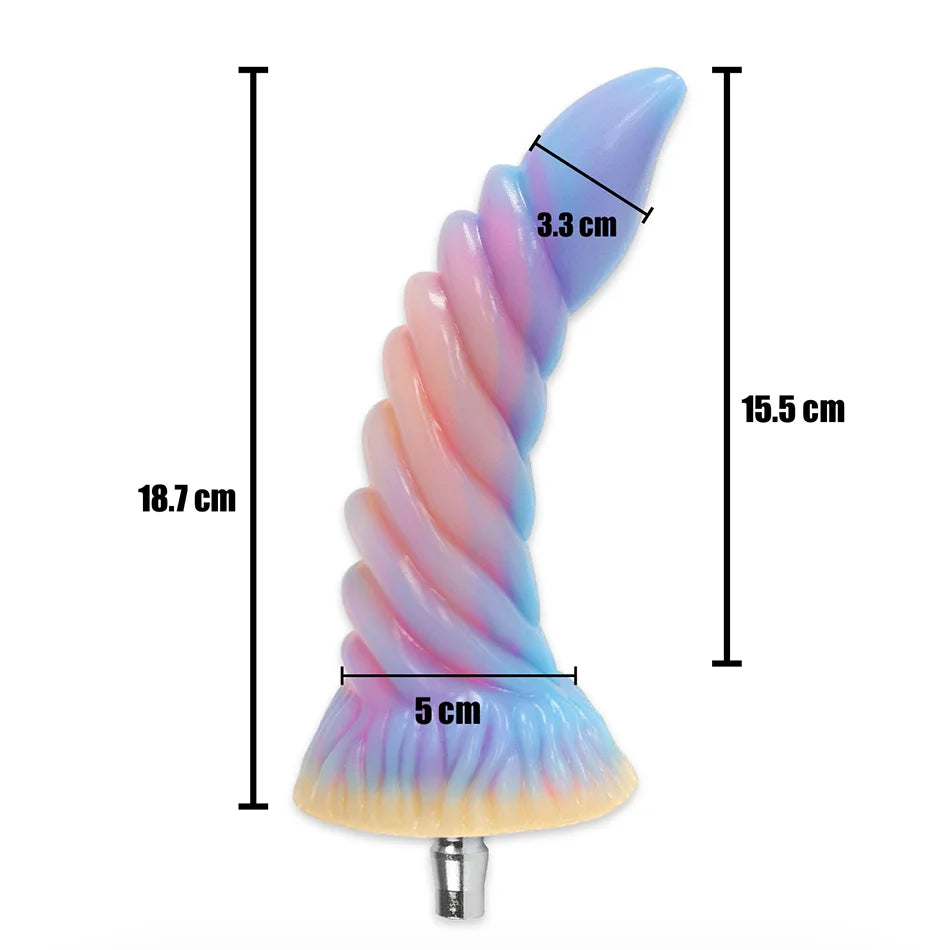 ASHBURN Luminous Sex Machine Attachments Masturbation Dildos VAC-U-LOCK