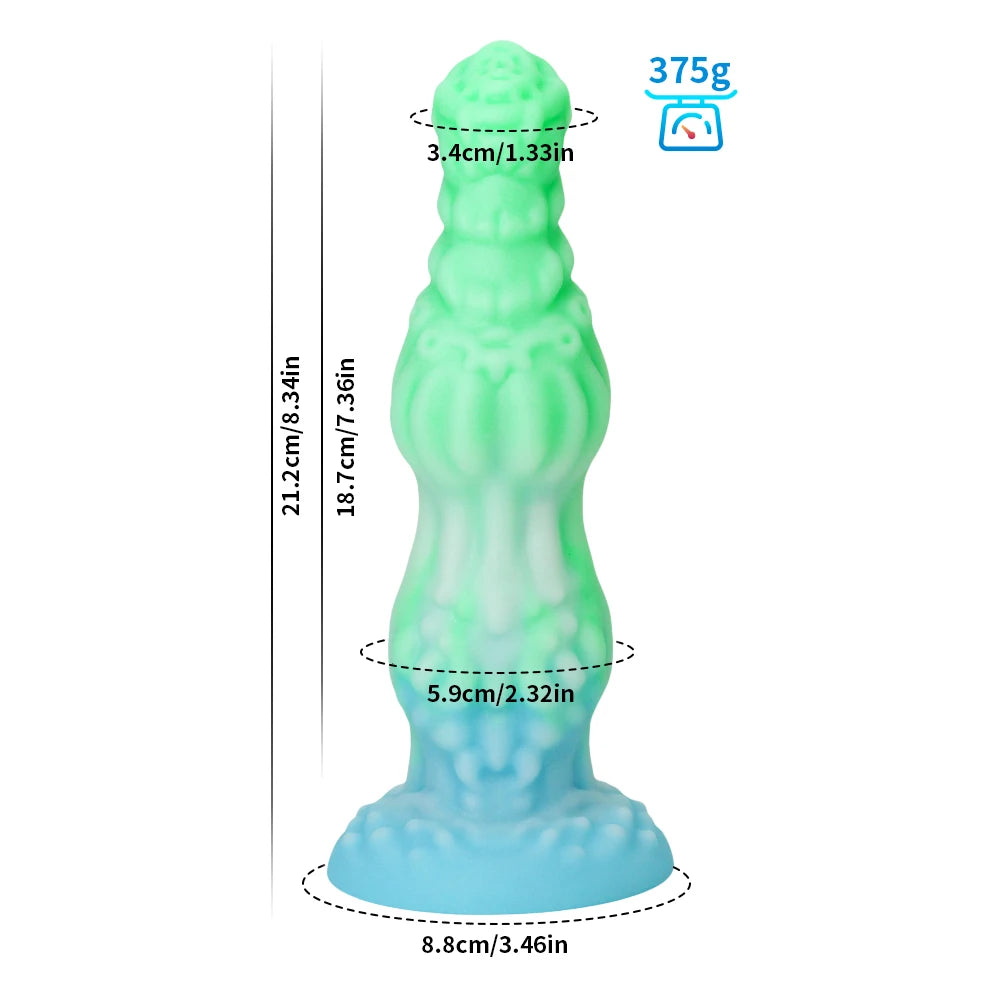 ASHBURN Monster Dildo For Women Silicone Knot Alien