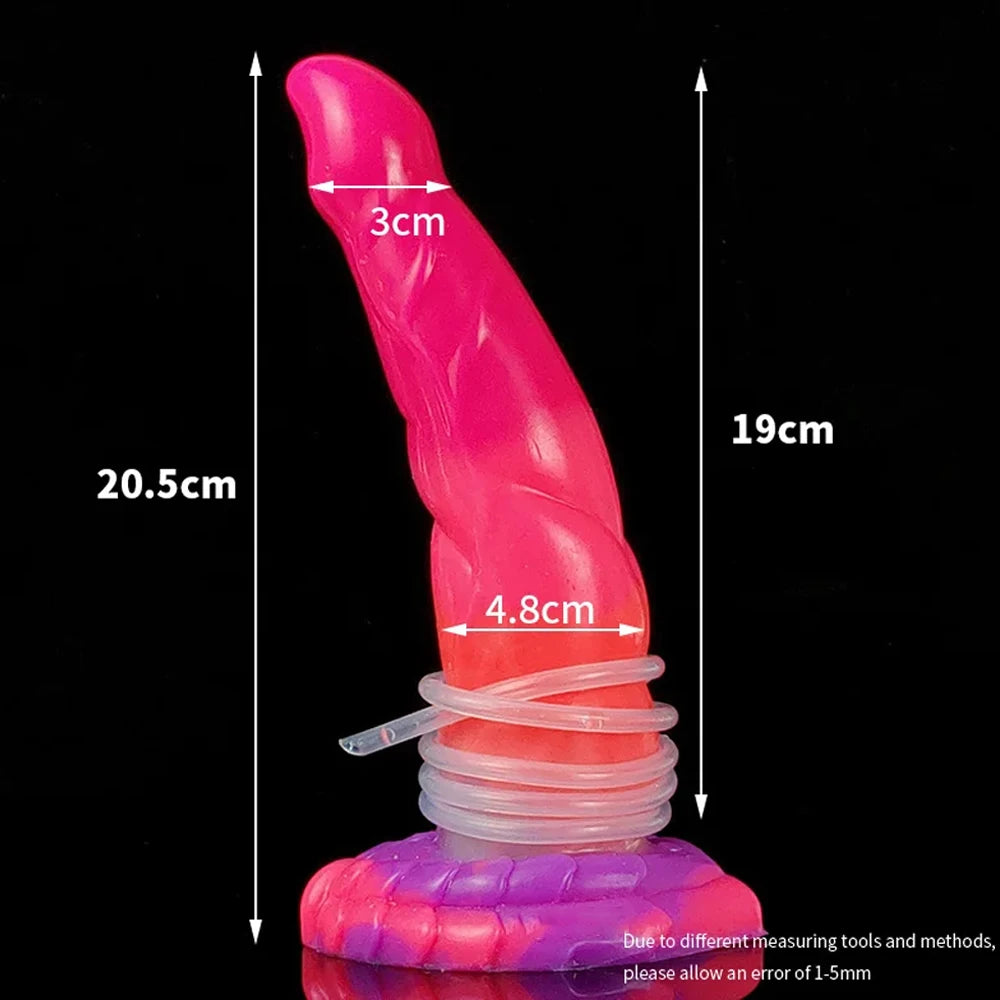 ASHBURN Luminous Squirting Dildo Fantasy Glowing Tentacle Monster