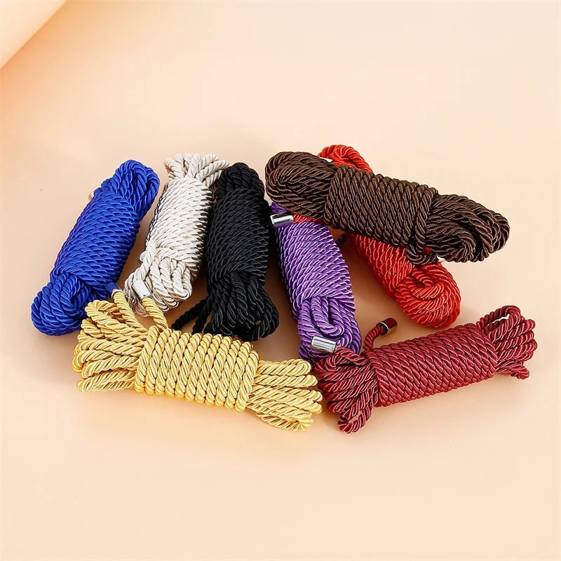 ASHBURNS Exotic Shibari Accessories of Handcuffs Bondage Soft Rope for Men Women Fetish Slave Role Play Binder Restraint Touch Tie Up Fun