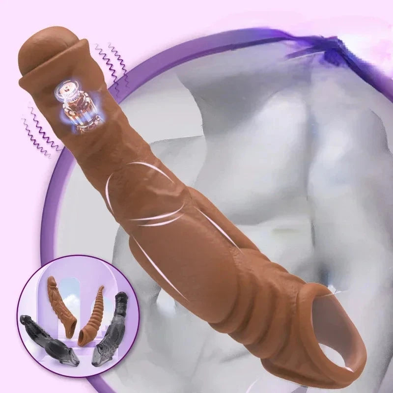 ASHBURN Vibrating TIP Penis Sleeve Sex