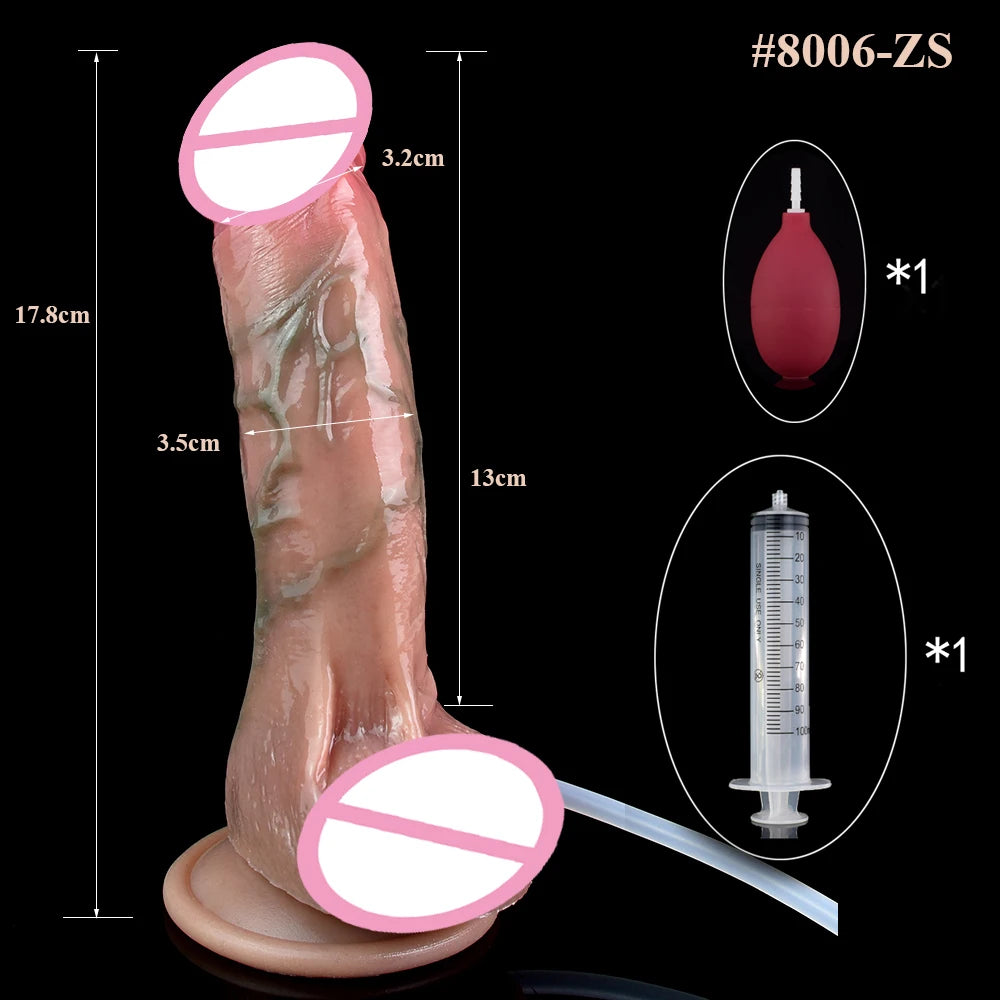 ASHBURN BLOODLINE RITE – Suction Squirting Dildo with Foreskin Detail