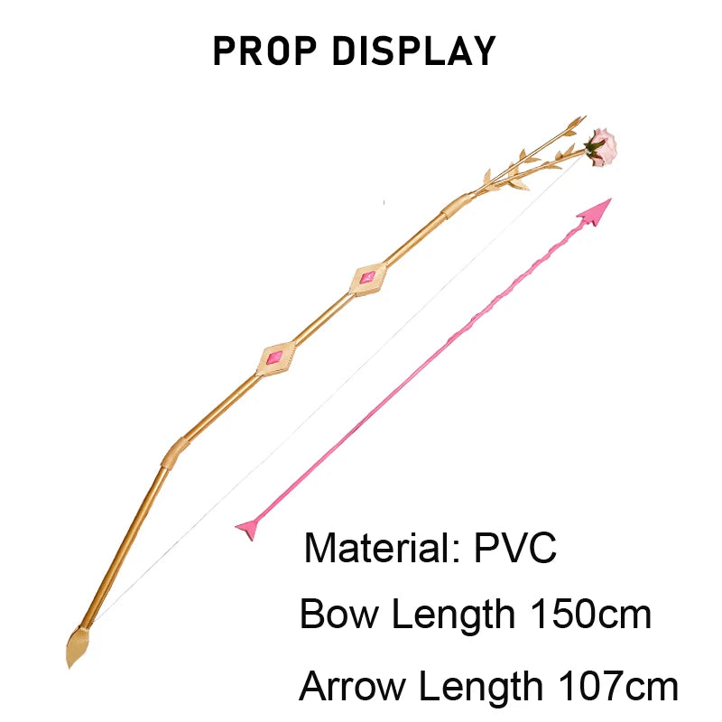 Kaname Madoka Cosplay Bow Arrow Rose Weapons Toy Props Puella Magi Madoka Magica Uniform Accessory Anime Halloween Party Gift
