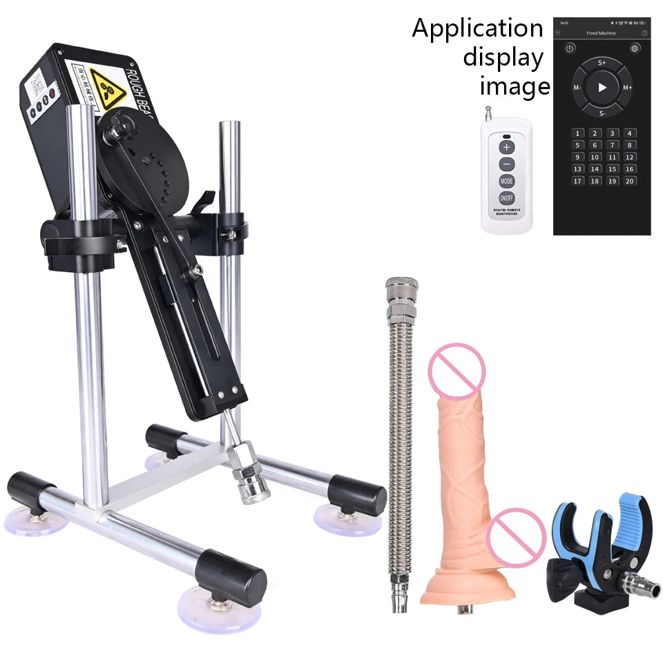 ROUGH BEAST Automatic Sex Machine for Women APP Control 70W Power Man Masturbation Machine with Vac-U-Lock Dildo Attachment Toys