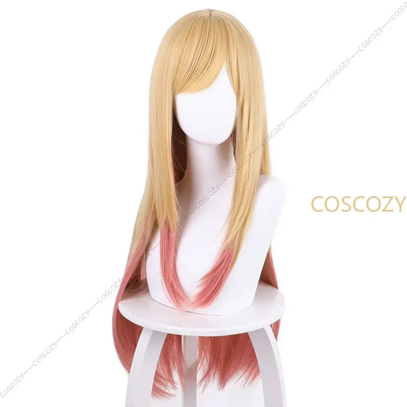 Coscozy Store My Dress-Up Darling Kitagawa Marin Cosplay Blue Bunny Marin Kitagawa Wig Bunny Ear Cosplay Costume Con Outfit