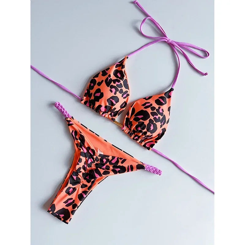 Two-pieces Thong Bathing Suit Biquinis