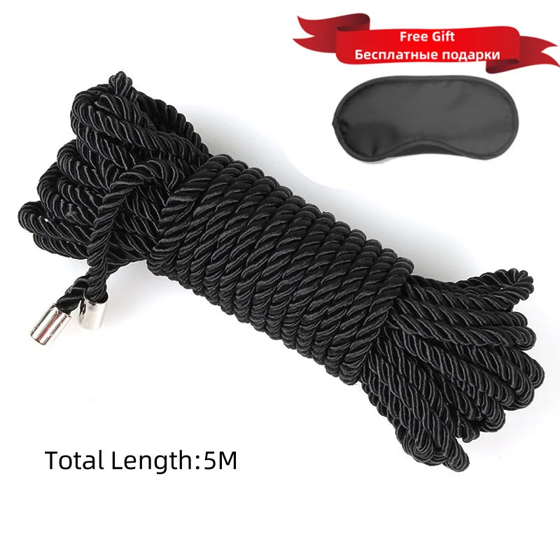 ASHBURNS Exotic Shibari Accessories of Handcuffs Bondage Soft Rope for Men Women Fetish Slave Role Play Binder Restraint Touch Tie Up Fun
