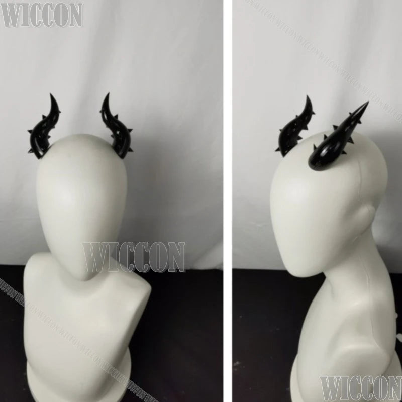 Beast Furry Head Horns Devil Corner Dark Lolita Hair Accessories Spicy Girl Furry Cosplay Holloween Women Men Gifts Customized