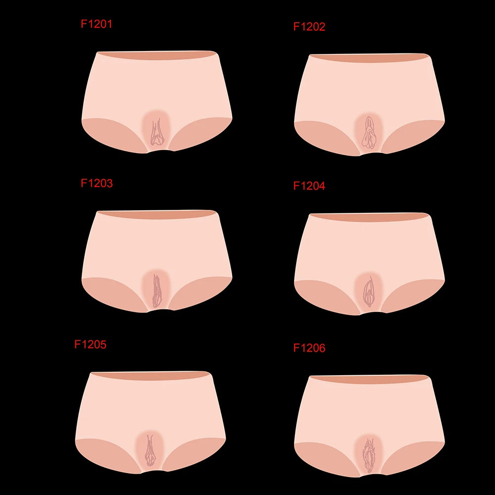 VOID SKIN: HEXED CURVE – Fake Vagina Gaff Briefs with Hip Enhancement