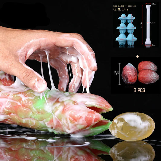 Soft Sex Toys Plug Ovipositor Lay Eggs Dildos Penis Masturbation Cup Vaginal balls Buttplug Masturbators