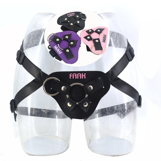ASHBURN Harness Strap-ons Bottom Leather Strap on Dildo Adjustable Bondage Sex Toys For ASHBURN MONSTER TOYS