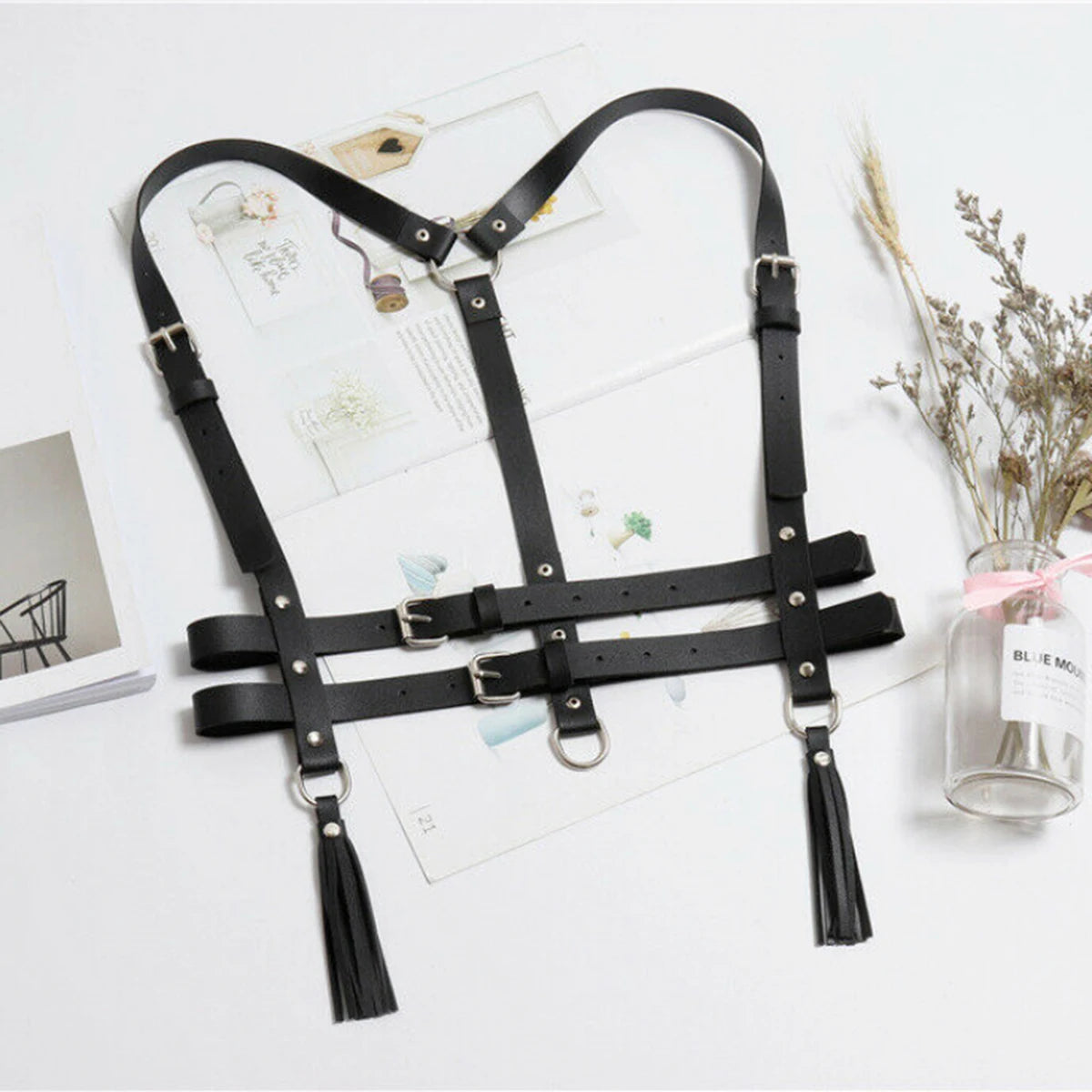 Punk Fashion Belt Women Leather Suspenders for Women Belt Decorative Cool Waistband Street Style Gothic Clothing Accessories