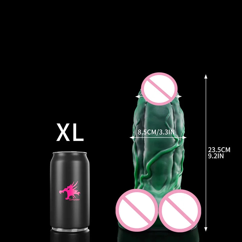 Nothosaur BANNER Green Monster Anal Plug Dildo Soft Butt Masturbator Anus Dilator Realistic Penis Adult Sex Toy Stimulator