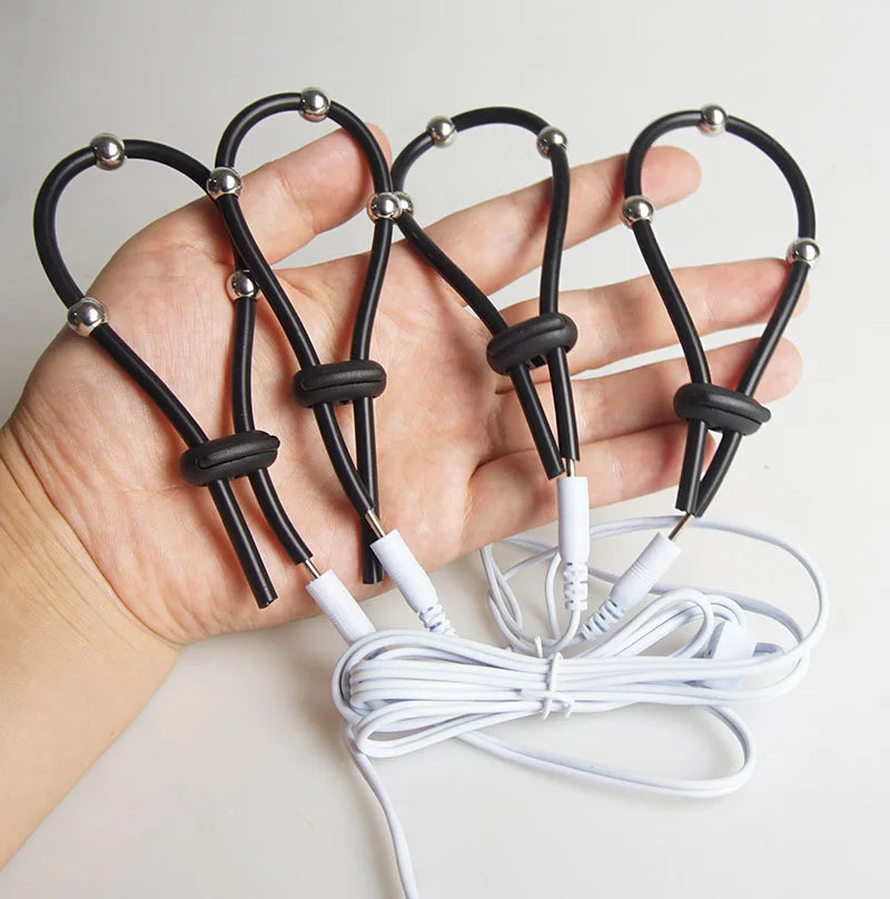 Electro Bdsm Shock Penis Ring Cockring,e stim Cock Rings,Electrostimulation Electrostimulator Sex Toys,Electric Shocker,Estim
