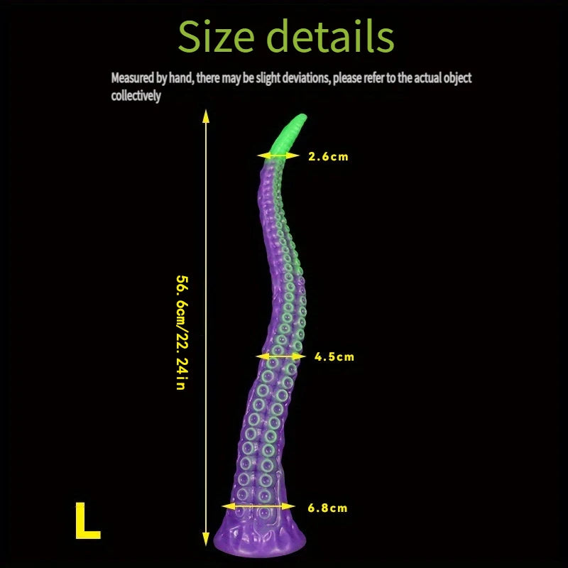 Soft  Silicone  Tentacle Dildo Sex Toys Realistic Octopus Fake Penis Adult Fantasy Anal Plug Holder Masturbation Massage Tool