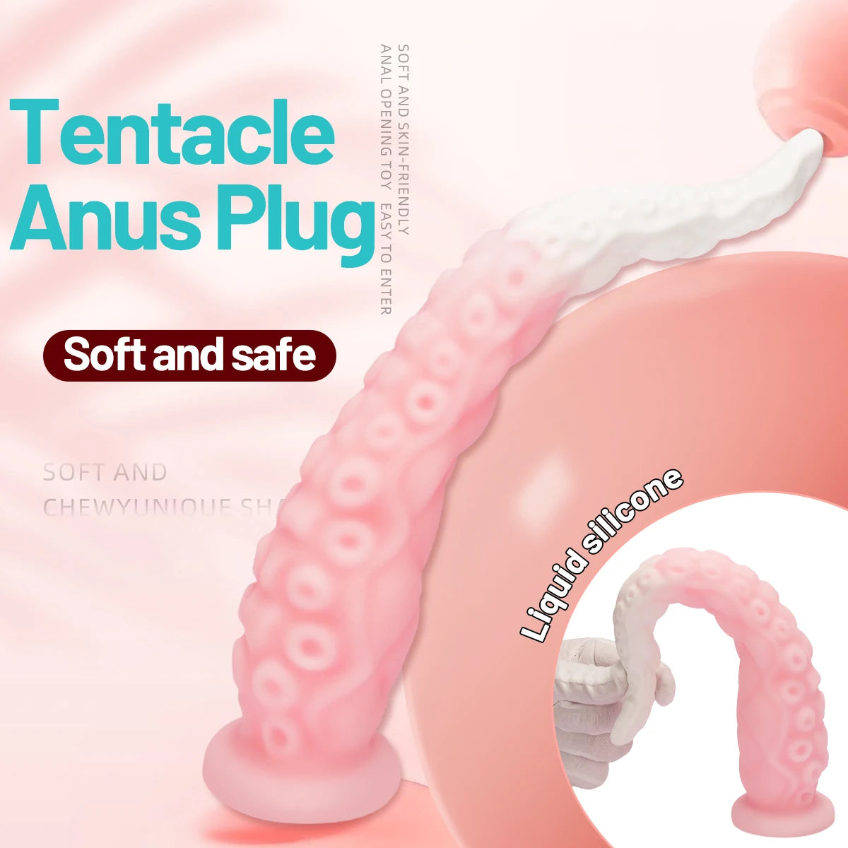 Alien Octopus Tentacle Anal Plug G-spot Clit Stimulation Prostate Orgasm Adult Sex Toy Unique Pleasure Available in Four Sizes