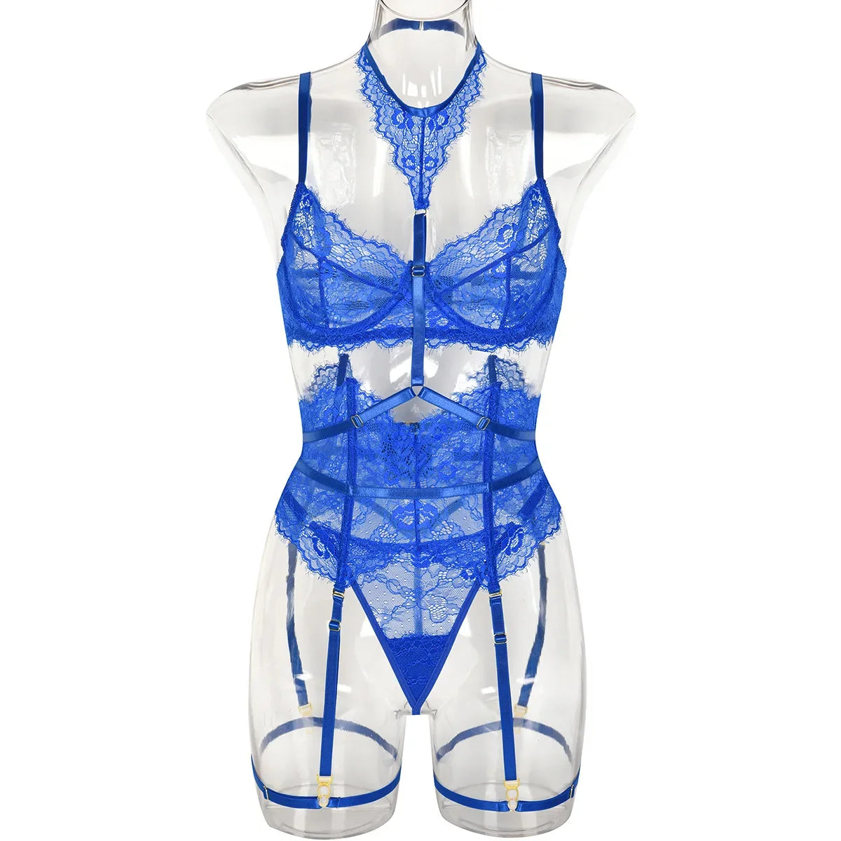 Toucheart Lingeries Sexy Hot Sleepwear Sexy Lingerie for Women Thin Transparent Lace Bra Set See Through Female Erotic Underwear