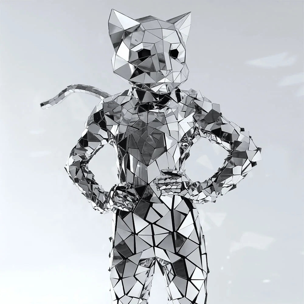 Silver Mirror Women Costume Reflective Bar Show Stage Silvery Shiny Suit Dance Sequin Bodysuit Dance Costumes Adhesive Catwoman