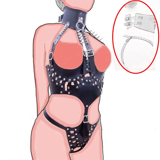 Sex Suit Harness Women,Slave Submissive Bondage,Restraints,Cosplay Sexy Lingerie Restriction Toys for Couples,BDSM Collar Bra