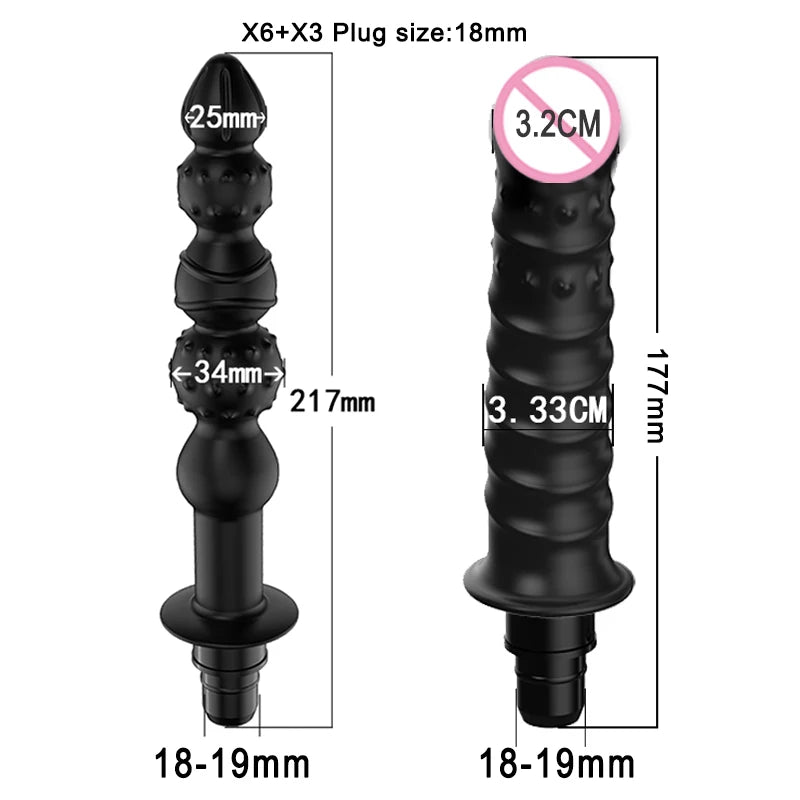Massage Gun Heads vibration dildo penis adult sex toys silicone head VIBRAT for Fascia gun percussion Vibrators for Female Man