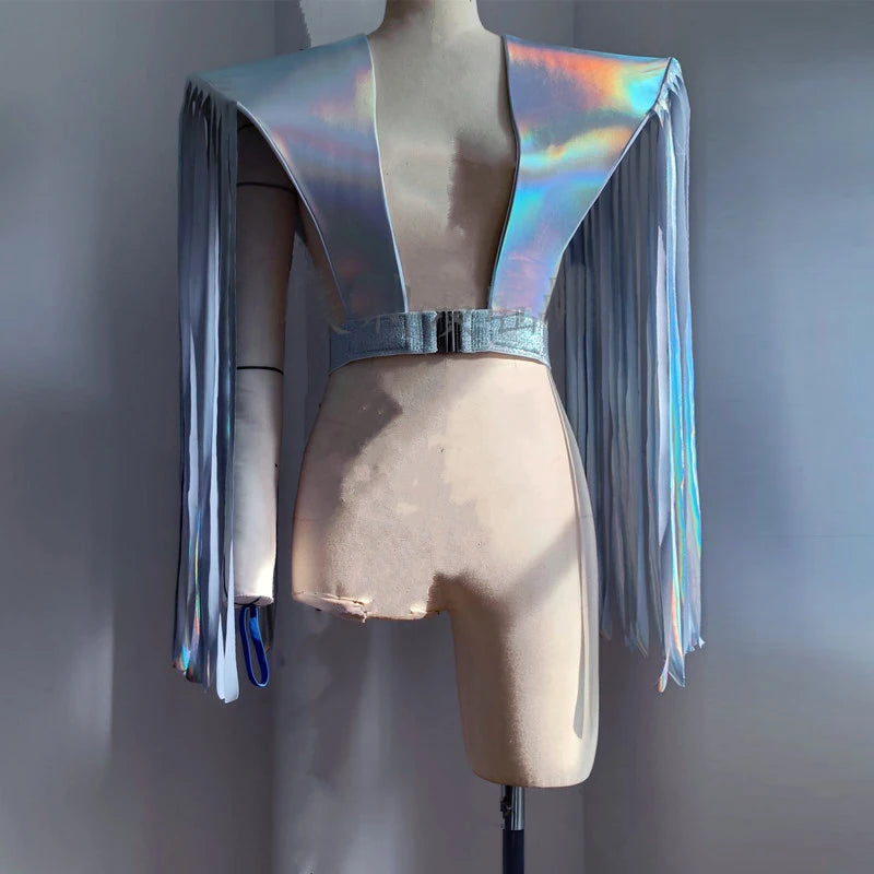 ASHBURN™ Dual Voltage LED Glitch Vixen Armor – Unisex LED Top or Wide-Leg Cover Options