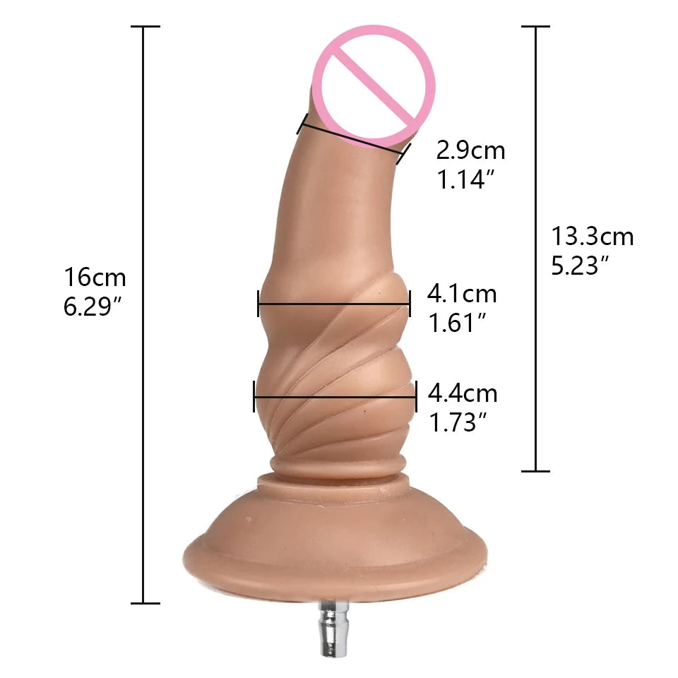ROUGH BEAST Sex Machine Flesh-colored Dildos Attachment for Vac-U-Lock Masturbation Machine Automatic Sex Toy Accessories
