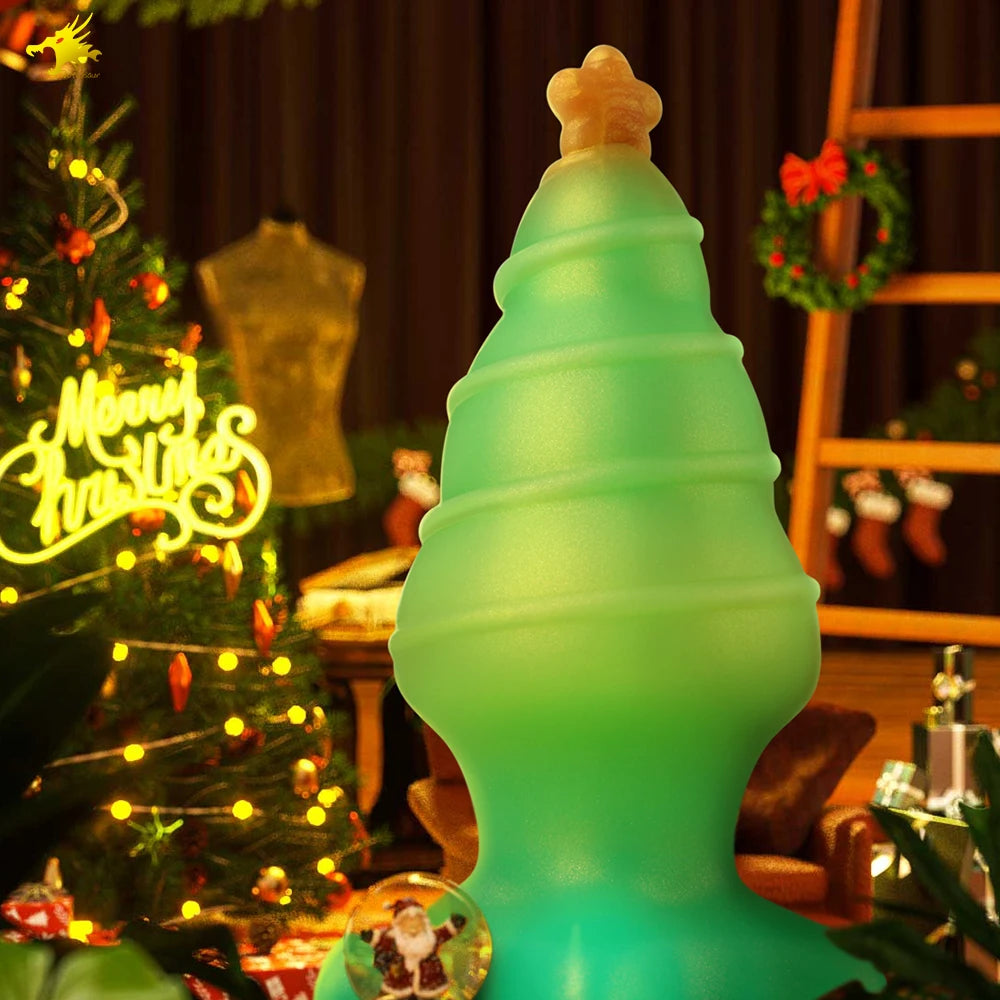 Soft Silicone Anal Plugs Christmas Tree Anal Stimulator Trainer Sex Play Toy for Women Couples G-spot Sex Products