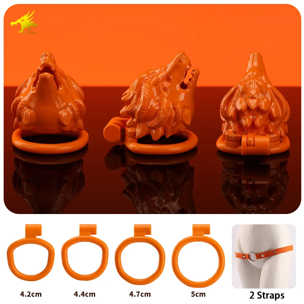 New ABS Chastity Cage Male Flat Cock Cage Penis Ring Slave Bondage SM Sissy Gay Penis Devices Adult Sexy Toys For Men