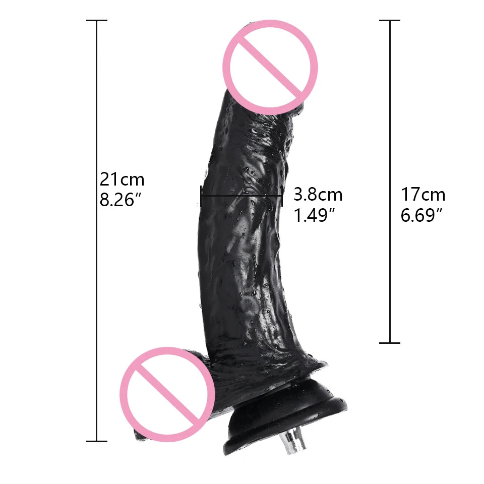 ROUGH BEAST Sex Machine Black Dildos Attachment for Vac-U-Lock Masturbation Machine Anal Plug Automatic Sex Toy Accessories