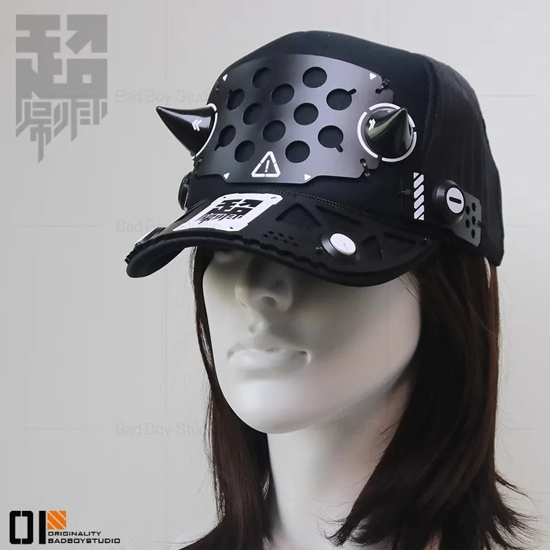 Game Cyberpunk Cosplay Mask  Accessories Women Sci-fi mechanical mechs Mask Hand Armor Cosplay Props Halloween
