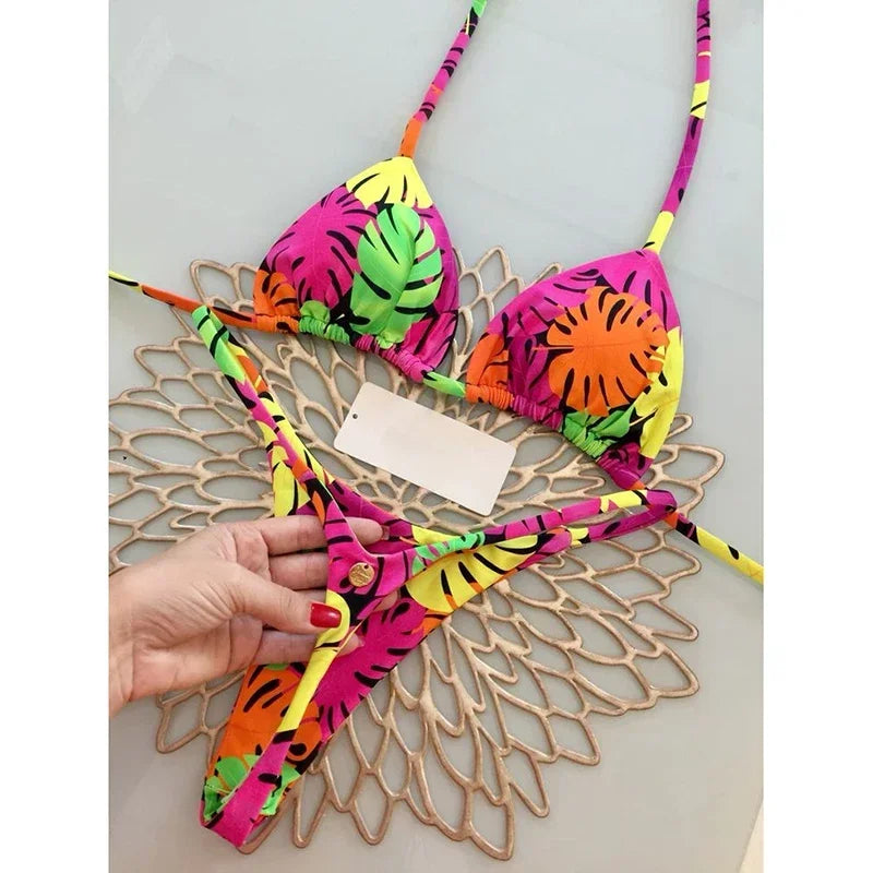 Two-pieces Thong Bathing Suit Biquinis
