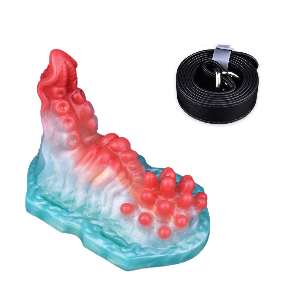 ASHBURN Wireless Control Silicone Octopus/Granule Sex Grinder Strapon Grinding Hump Friction Vibration Massage Female Masturbation