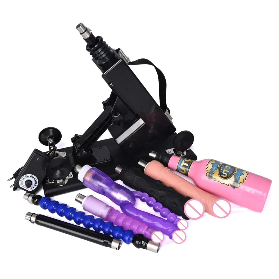 ASHBURN 3XLR Connector Sex Machine for Women and Men with Dildo Attachment Automatic Masturbation Machine Sex Toys Products