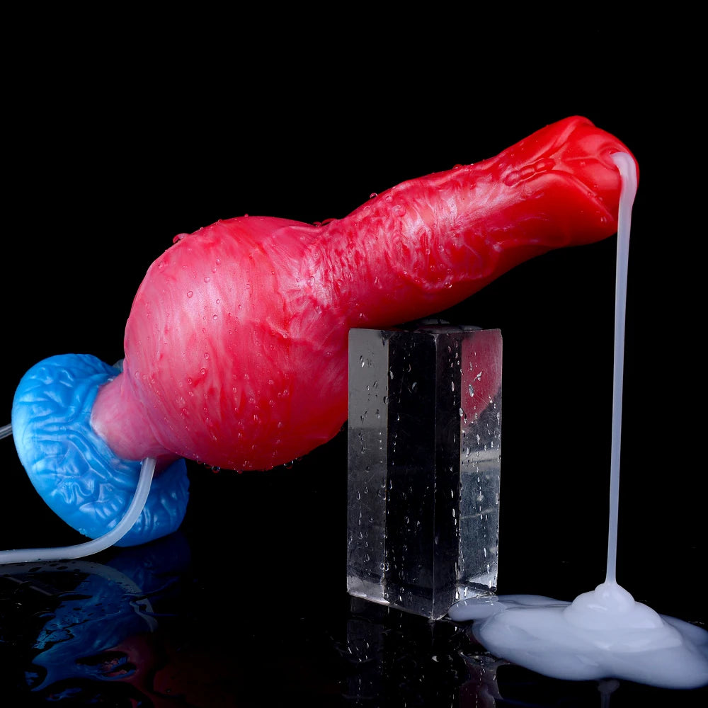 ASHBURN Knot Inflatable Ejaculation Dildo LARGE