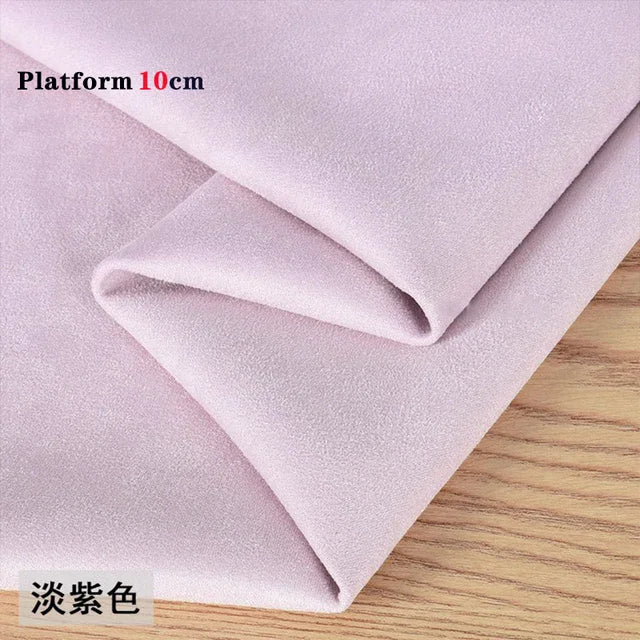 Women Pole Dance Shoes Training Protective Cover Overshoes Platform 10CM Sandals Protectors Suede Wear-Resist Boots Shoes Cover