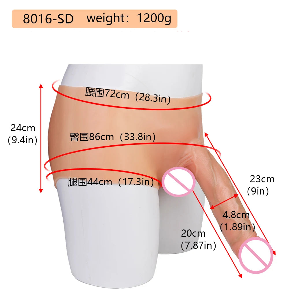 ASHBURN Silicone panties With Realistic Dildo harness Wearable Penis Strecthable Sex Toys For Lesbian Women Flirting Cosplay