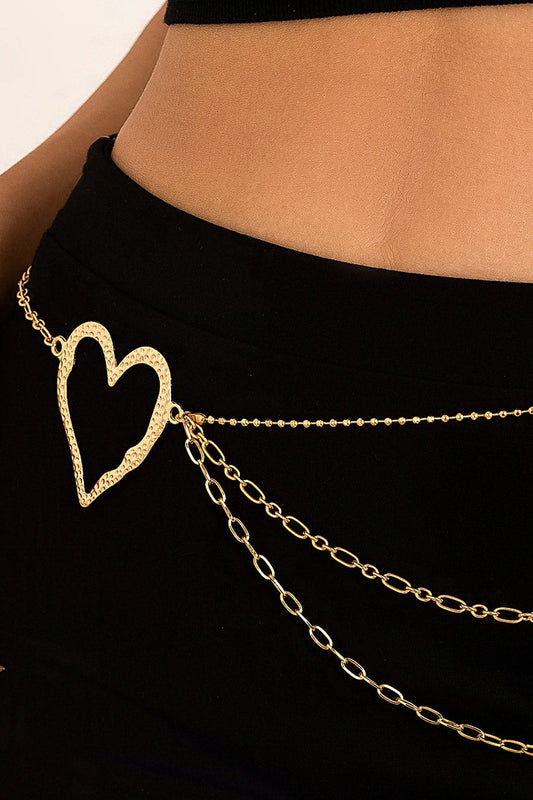 Heart O-Ring Belly Chain