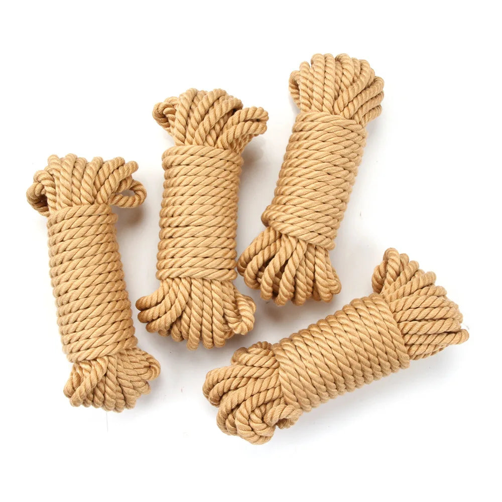 20M Sex Cotton Rope BDSM Restraint Slave Sex Toy Couple Restraints Sexope Adult 18+ Game Sextoy Handcuff Ankle Cuffs Toy Kits